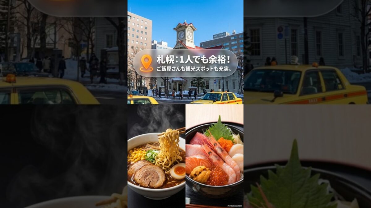 【北海道旅行】北海道1人旅、実は最高なんです！おすすめスポット3選
