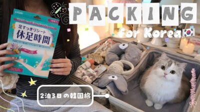 【パッキング】2泊3日🇰🇷韓国旅行の持ち物紹介🧳🤍