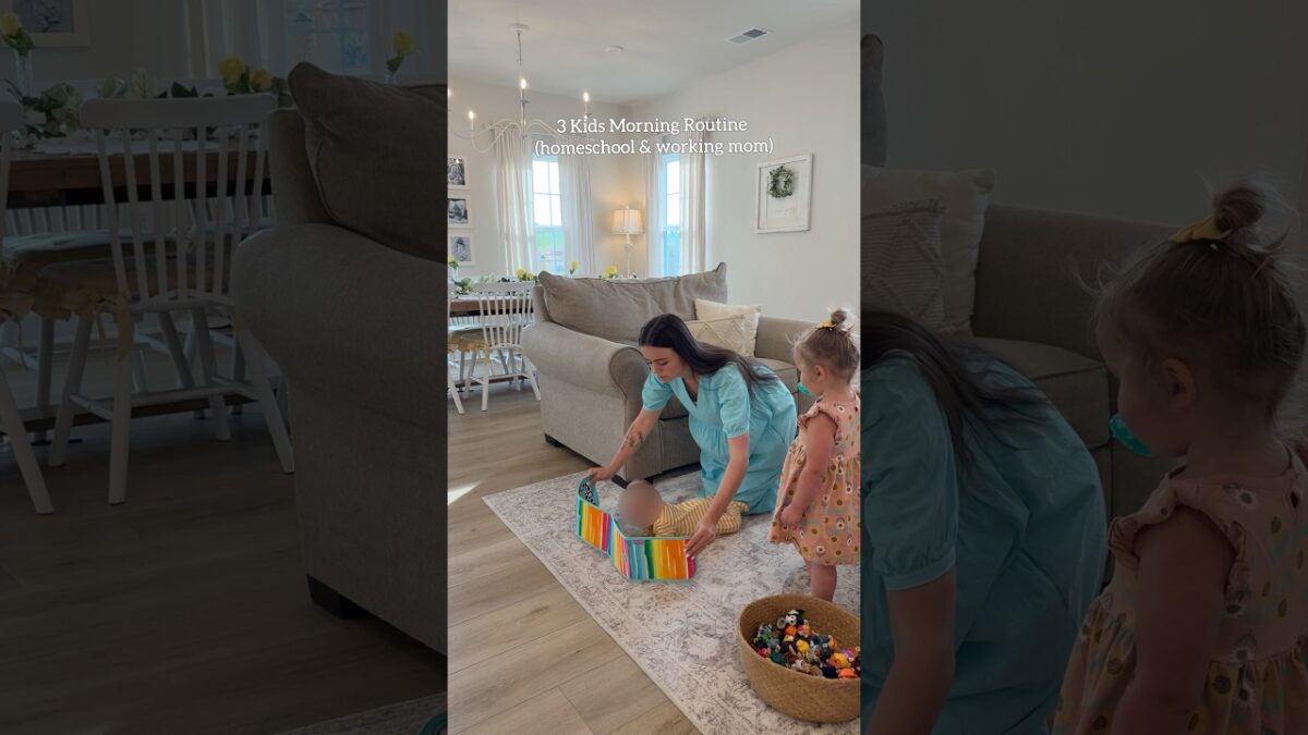 3 Kids Homeschool Mom Morning Routine 🙂 #mom #schedule #tipsntricks