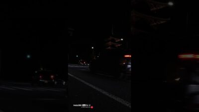 【4K】夜の京都。次々と現れるバスと五重塔の絶景 / Kyoto Night: Buses and the Great Pagoda #Kyoto #toji