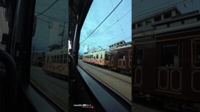 【4K】編集なし、京都の路面電車が通るだけの動画。 / Kyoto Tram ASMR