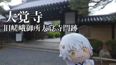 【4K Vlog】大覚寺（旧嵯峨御所大覚寺門跡）と大沢池を目指す【ひとり旅】
