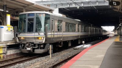 【4K】JR京都線 223系1000番台W6編成+223系2000番台V6編成 新快速姫路行き 京都駅発車
