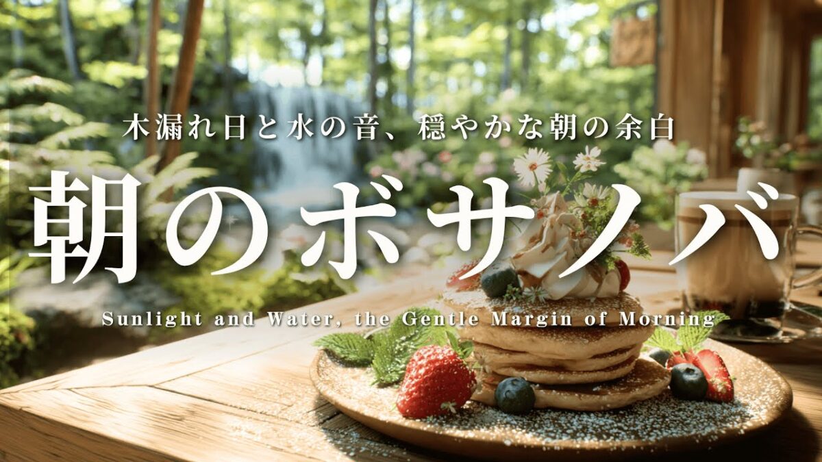 【ボサノバBGM】木漏れ日と水の音、穏やかな朝の余白☕️🌿 心を潤す癒しのピアノ | 作業用・勉強用・リラックス・森林浴 BGM