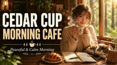 【森の朝カフェBGM】Cedar Cup Morning ☕ 木の香りに包まれる癒しの音楽｜作業用・勉強用・読書用