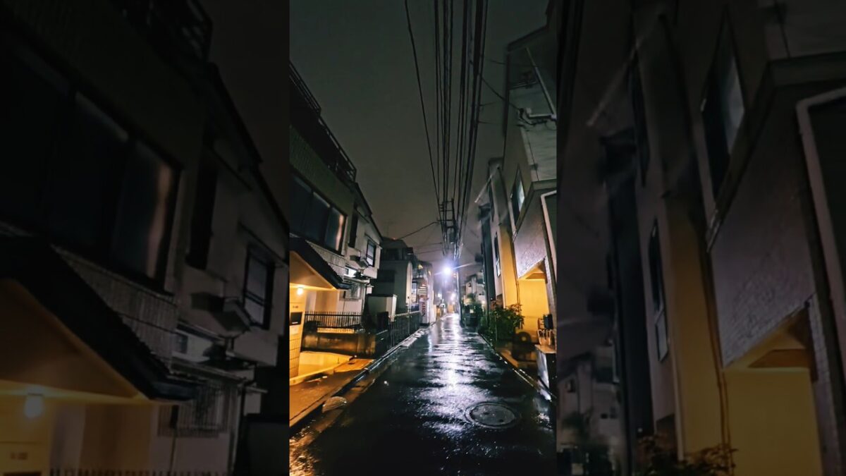 【東京 深夜の雨】静かな路地裏を歩く｜環境音だけの癒し散歩 ☔🌙 @CalmTokyoNights