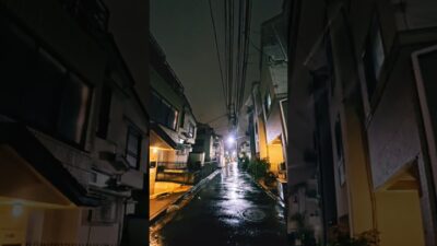 【東京 深夜の雨】静かな路地裏を歩く｜環境音だけの癒し散歩 ☔🌙 @CalmTokyoNights