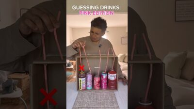 Can I guess 5 PINK drinks WITHOUT knowing what’s in the box??? #tastetest