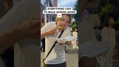 Everything I eat to walk 18 miles across Japan (a LOT) 🇯🇵