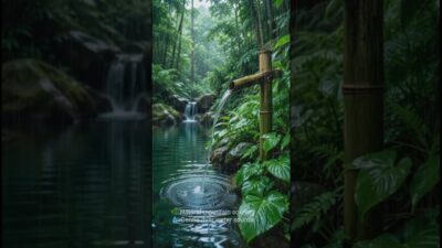 Instant Calm 🍃 Water Flow & Birds Singing | Relaxing Nature ASMR #shorts