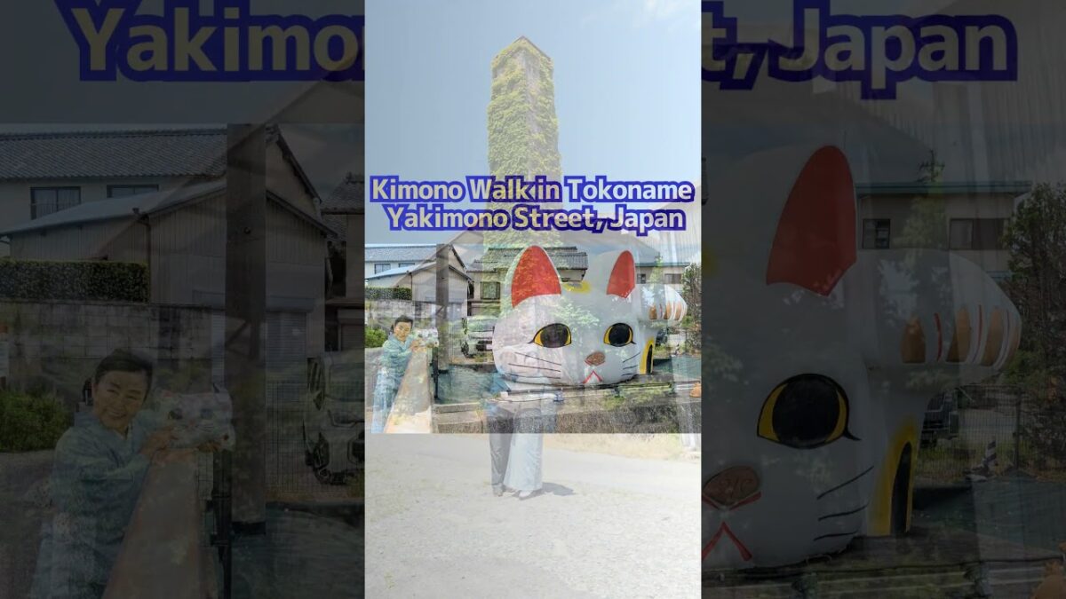 Kimono Walk in Tokoname 👘🐱｜2 Stops from Centrair Airport, Japan