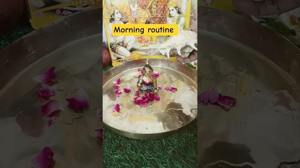 Laddu Gopal Morning Routine 🌸. lLadd Gopal Bhajan 🙏. lDaily Seva of Kanha. l$mukulvlog02#shorts🙏