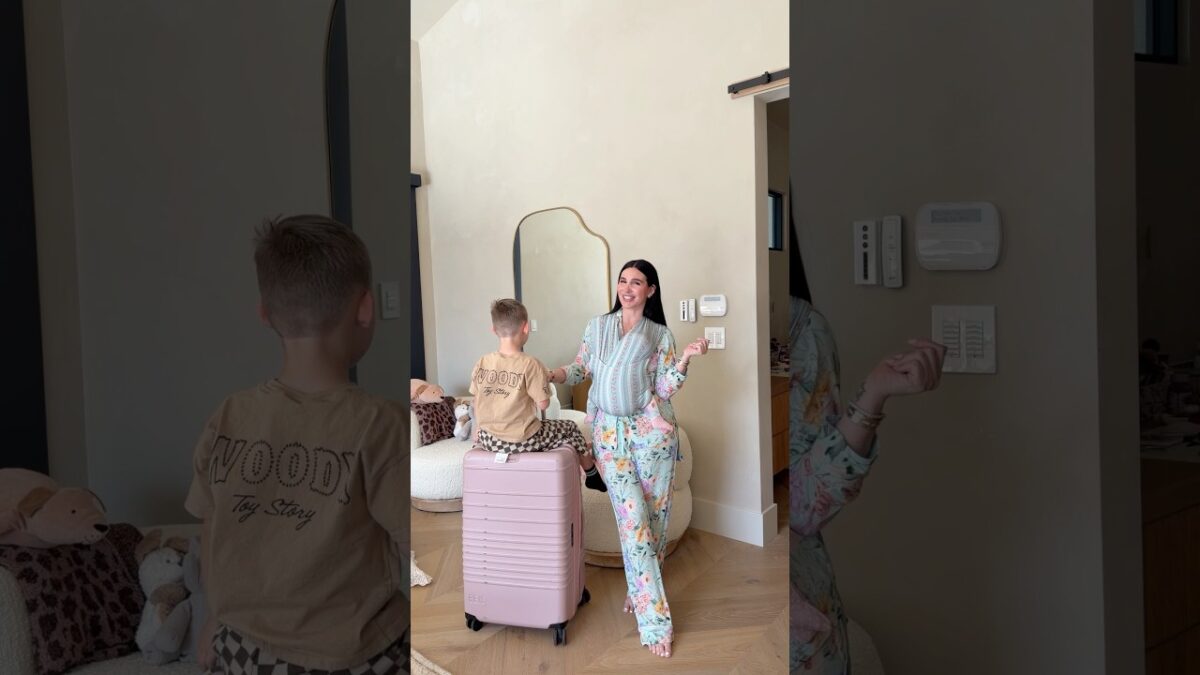 Mav only packed essentials lol #moms #momlife #parents #family #shorts #packing #travel
