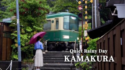 Relaxing Enoden Walk | Hokokuji Temple & Rainy Kamakura