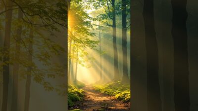 🌿 自然森瞑想 | 森林浴ヒーリング | 心の安らぎ #Shorts