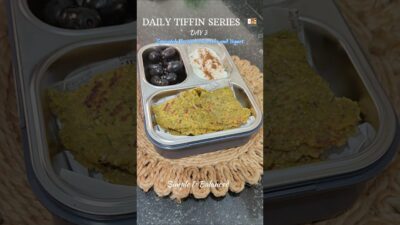 “What’s in my tiffin today 🍱✨”#whatsinmytiffin #youtubeshorts #viralshort #recipe #officetiffin