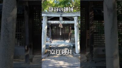 【静寂の神域】嘉祥神社（大阪・田尻町）｜音が遠のく小さな癒やしの社