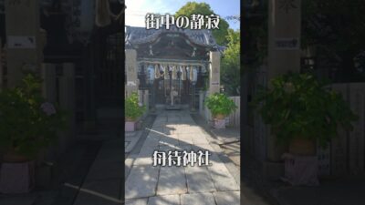 【街中の静寂】舟待神社（大阪・堺市）｜空気が変わる癒やしの社