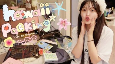 【パッキング】深夜に1週間ハワイ旅行準備🌺🧳ｶﾞﾁ日焼け対策と旅行必需品✔️✨旅行に向けて買ったものも…💸