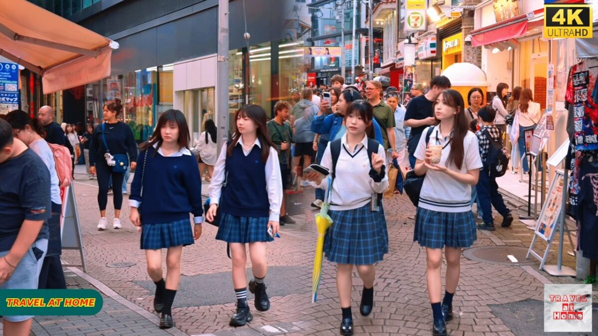 【4K HDR】Sunset Walk in Harajuku Tokyo 🇯🇵 | Golden Hour, Stylish Streets & City Ambience