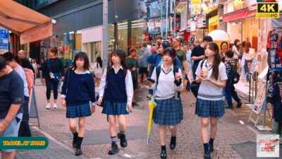 【4K HDR】Sunset Walk in Harajuku Tokyo 🇯🇵 | Golden Hour, Stylish Streets & City Ambience