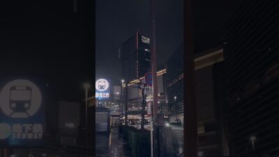 👆4Kフル動画はこちら [横浜 雨の夜散歩] ☔️ Yokohama Neon Walk #Shorts  #travel  #japantravel #asmr