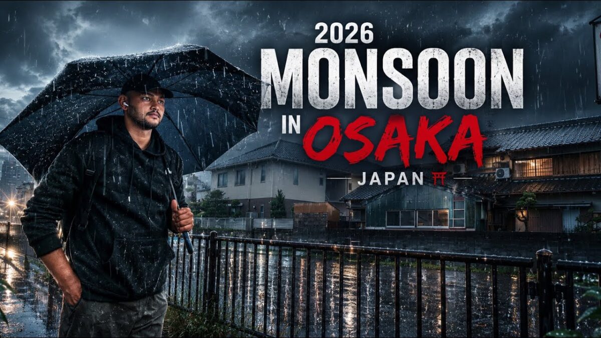 4k Japan Walk //Rain Walk in Osaka //Japan vlog //cinematicvideo #osaka #2026mansoon@SANJITKARKI154