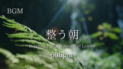 【作業用BGM】整う朝｜森林浴｜葉の音｜水音｜Calm・目覚め・リラックス・集中・睡眠・瞑想・勉強｜Change Mind｜Chill｜Relax｜ambient ｜lo-fi ｜Jazzy｜癒し音楽