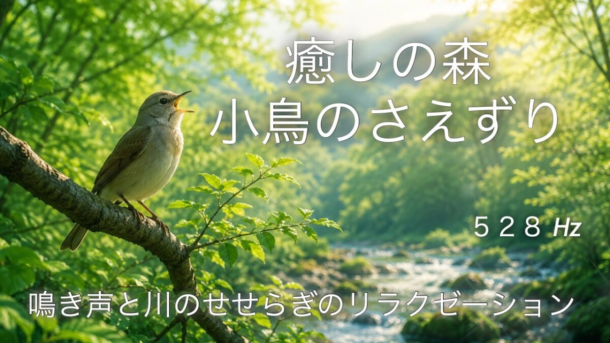 【森林浴BGM】まるで森の中で横たわっているかのような、圧倒的な開放感と安心感、聴くだけで自律神経が整う・Healing forest birdsong BGM for deep relaxation