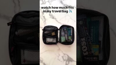 Everything That Fits in My Travel Makeup Bag ✈️ | Carry-On Essentials