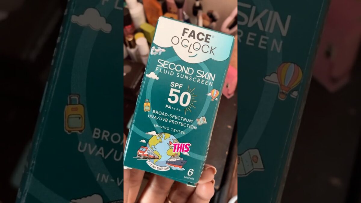 Face O’ Clock Sunscreen #travelsunscreen #spf50 #travelessentials #sunscreen #skincare #travel