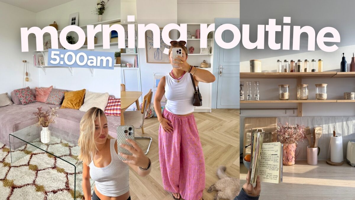 JE TESTE LA 5AM MORNING ROUTINE ( journaling, yoga, balade…)