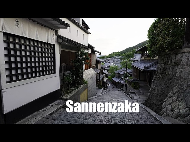 Morning walk in Sannenzaka (三年坂), Kyoto, Japan , 4K