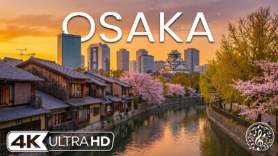 Osaka 4K | Japan’s Most Vibrant City | Neon Streets, Osaka Castle & Modern Japanese Beauty