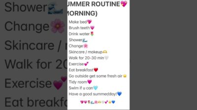 SUMMER💗MORNING☀️ROUTINE🫶#summer #routine #shorts #youtube #preppy #morning #morningroutine #viral