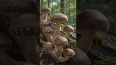 Shiitake mushroom #nature #mushroom #asmr