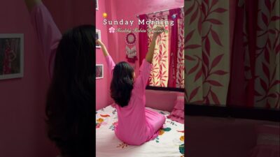 Sunday Morning Routine 🌸🌷 #ytshorts #minivlog #aesthetic #trending #sundayspecial #viral