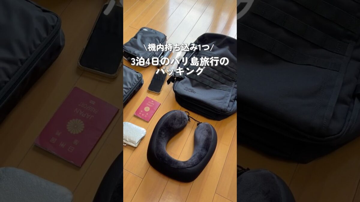 【機内持ち込みだけ】海外旅好き女子のカバンの中身 #cabinzero #海外旅行 #旅行グッズ