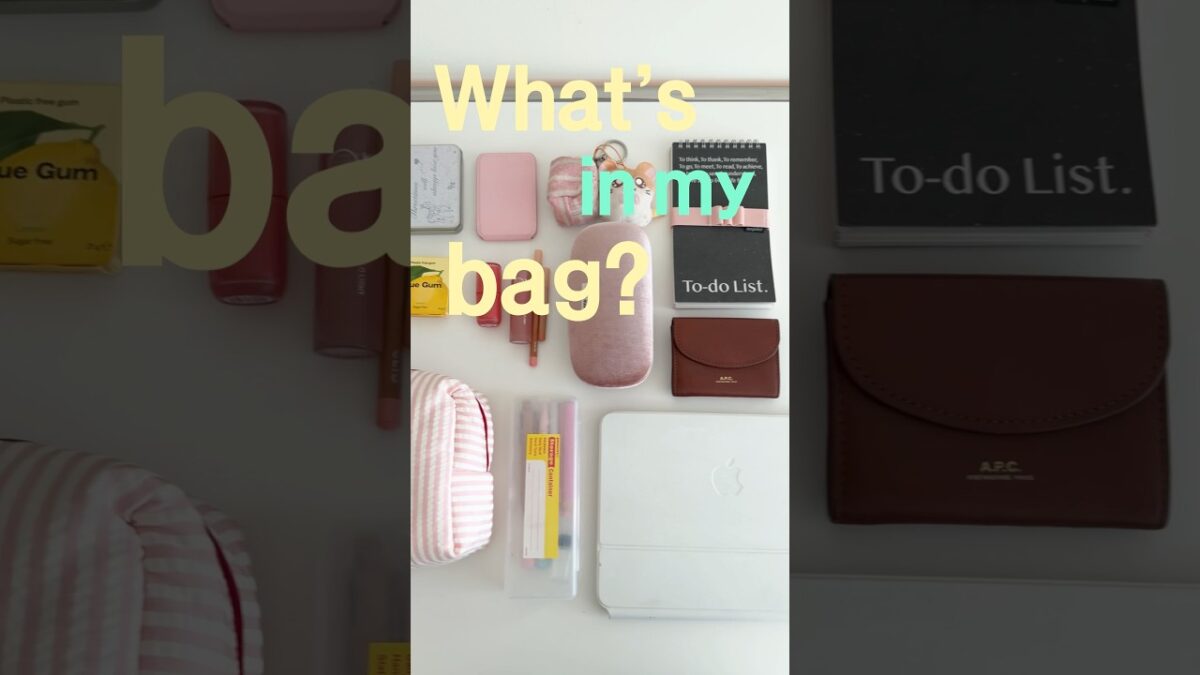 파우치 부자 직장인의 왓츠인마이백👜