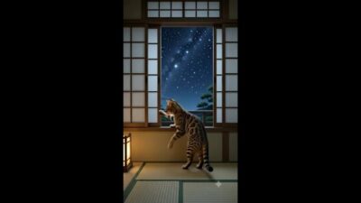 【猫旅】茶色猫の一人？温泉旅行です