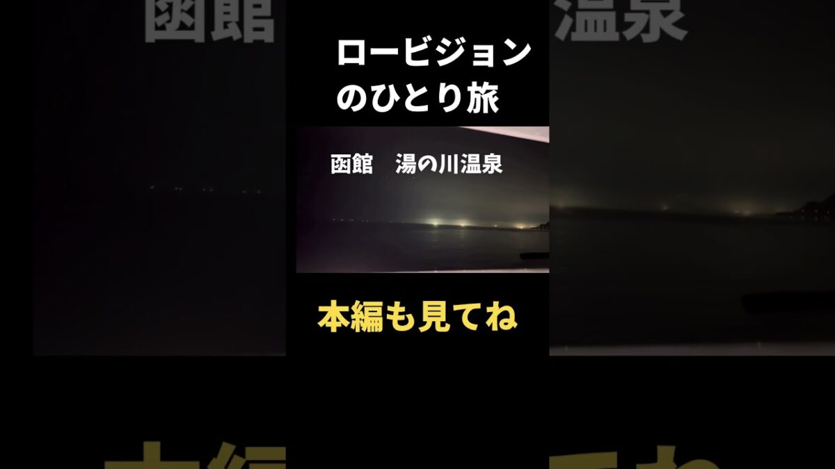 ロービジョンのひとり旅　ココラジオ切り抜き　vlog 北海道・札幌・函館・湯の川温泉　函館本線　　#一人旅  #vlog  #鉄道  #函館  #ロービジョン