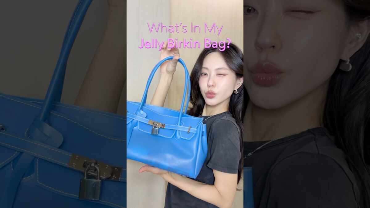 왓츠 인 마이 젤리 버킨백🩷 what’s in my jelly birkin bag? #젤리백 #버킨백