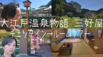 【直行バス2,430円】大江戸温泉物語 三好屋（チェックイン→ルームツアー）