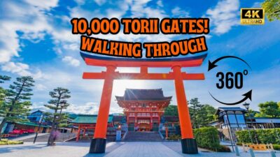 360° POV: Walking through 10,000 Torii Gates! ✨🇯🇵360度POV：千本鳥居を歩いてみた！✨🇯🇵