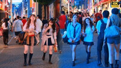 4K HDR Golden Hour Walk in Harajuku Tokyo 🌿 Stylish Streets & Evening Light
