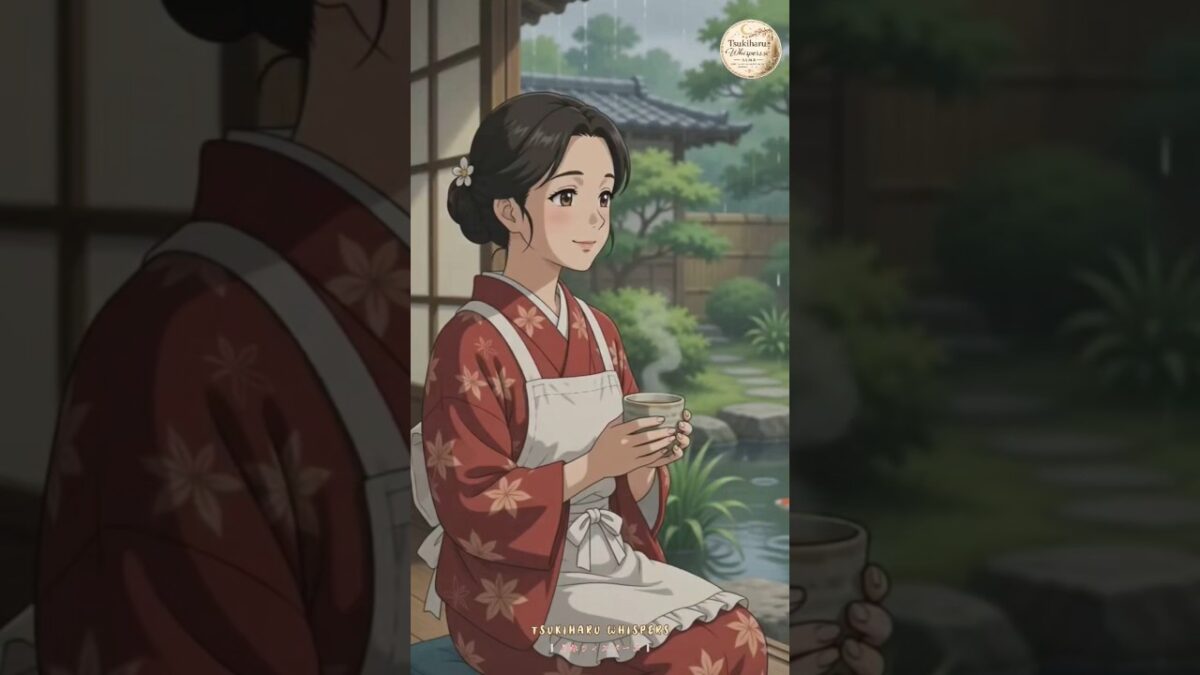 4K Rainy days at a Japanese Ryokan are pure peace ☔🍵 | Cozy Anime ASMR #shorts #asmr #anime #sleep