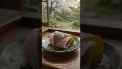 4K Spring returns to the ryokan after the rain 🌸🍃 | Cozy Anime ASMR #Shorts #rain #sakura #japan #yt