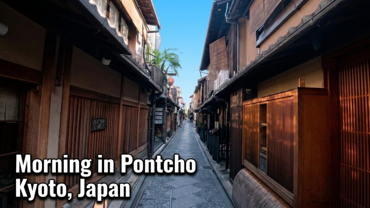 【4K】2026京都・先斗町、静かな夏の朝を歩く。【Kyoto Japan vlog】