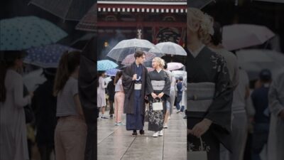 At Home in Kimono, Even in the Rain | Quiet Walk Japan
