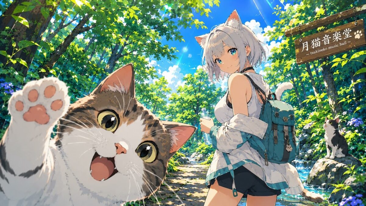 【作業用BGM】未来は、今日の一歩から。｜森林浴でリラックス＆集中 – Forest Bathing -｜緑の森で心を整えるオリジナル全12曲・約1時間（リピート付）｜月猫音楽堂